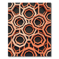 Geometric Terracotta Octagonal Interlocking Lattice Rug
