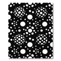 Black White Polka Dot Sphere Pattern Rug