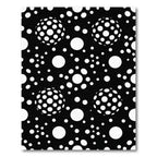 Black White Polka Dot Sphere Pattern Rug