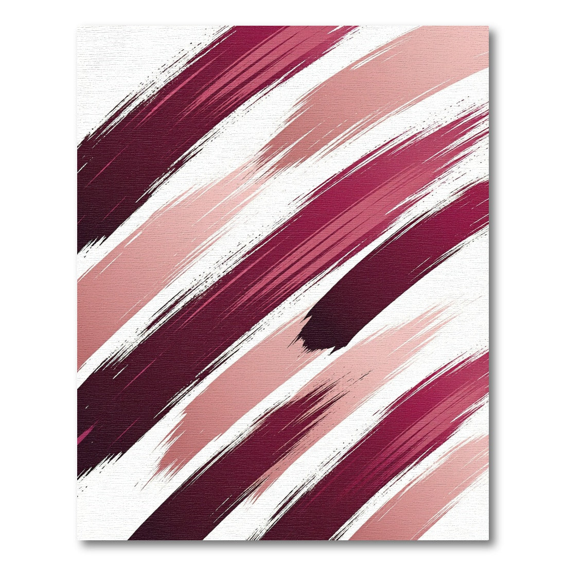 Crimson Pink Rose Strokes Rug