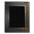 Metallic Greek Key Frame Rug