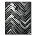 Monochromatic Zigzag Chevron Geo Rug