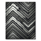 Monochromatic Zigzag Chevron Geo Rug