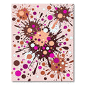 Vibrant Polka Dot Splatter Burst Rug
