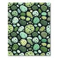 Shades of Blue Green Pebbles Rug