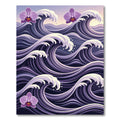 Purple Orchid Ocean Wave Rug