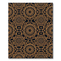 Gold Geometric Octagon Dark Luxury Rug