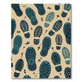 Adventure Wanderlust Earthy Tone Footprint Rug