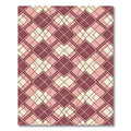 Crimson Burgundy Diamond Lattice Rug