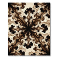 Dark Espresso Abstract Flowing Swirl Rug
