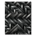 Monochrome Wood Grain Arrow Rug