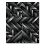 Monochrome Wood Grain Arrow Rug