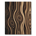 Earthy Wood Grain Swirls Rug
