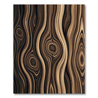 Earthy Wood Grain Swirls Rug