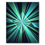 Emerald Geometric Radiant Star Rug