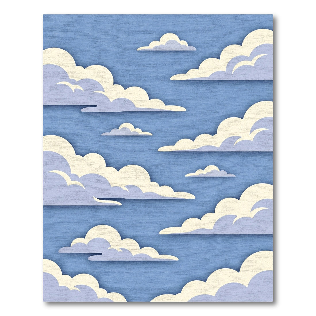 Soft Blue Sky Fluffy Cloud Rug
