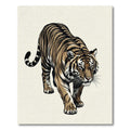 Bold Tiger Stripe Majestic Animal Rug