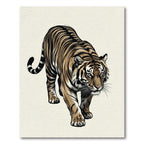 Bold Tiger Stripe Majestic Animal Rug