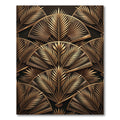 Gilded Fan Palm Art Deco Rug