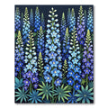 Stunning Blue Chandelier Larkspur Floral Rug