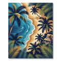 Lush Tropical Palm Coast View Rug