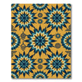 Azure Gold Starburst Tie Dye Rug