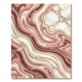 Rose Gold Marble Swirl Waves Rug