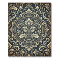 Earthy Vintage Floral Medallion Rug