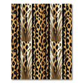 Leopard Print With Tall Grass Stripes Rug