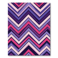 Vibrant Purple Pink Chevron Zigzag Rug