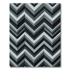 Monochromatic Chevron Geometric Gradient Rug
