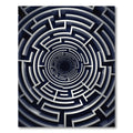 Monochromatic Circular Labyrinth Vortex Rug