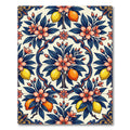 Mediterranean Lemon Grove Floral Tile Rug