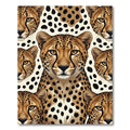 Golden Cheetah Spot Collage Rug