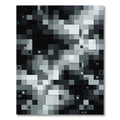 Monochromatic Pixelated Gradient Composition Rug