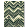 Sage Geometric Aztec Zigzag Chevron Rug