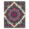 Vibrant Paisley Mandala Floral Blossom Rug