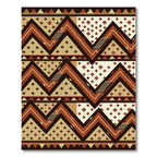 Earth Tone Southwestern Geometric Zigzag Rug