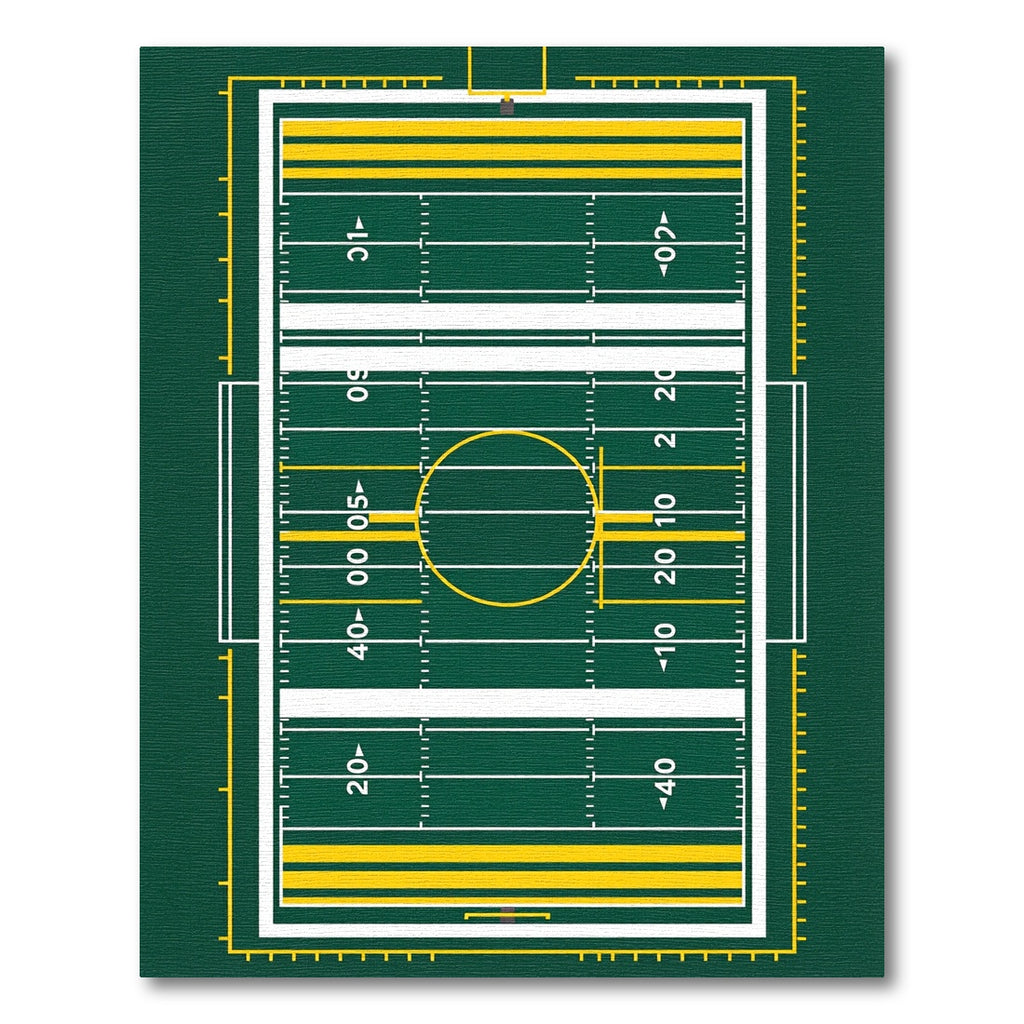 Gridiron Field Athletics Sports Graphic Rug