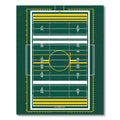 Gridiron Field Athletics Sports Graphic Rug