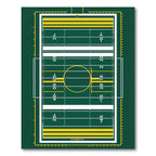 Gridiron Field Athletics Sports Graphic Rug