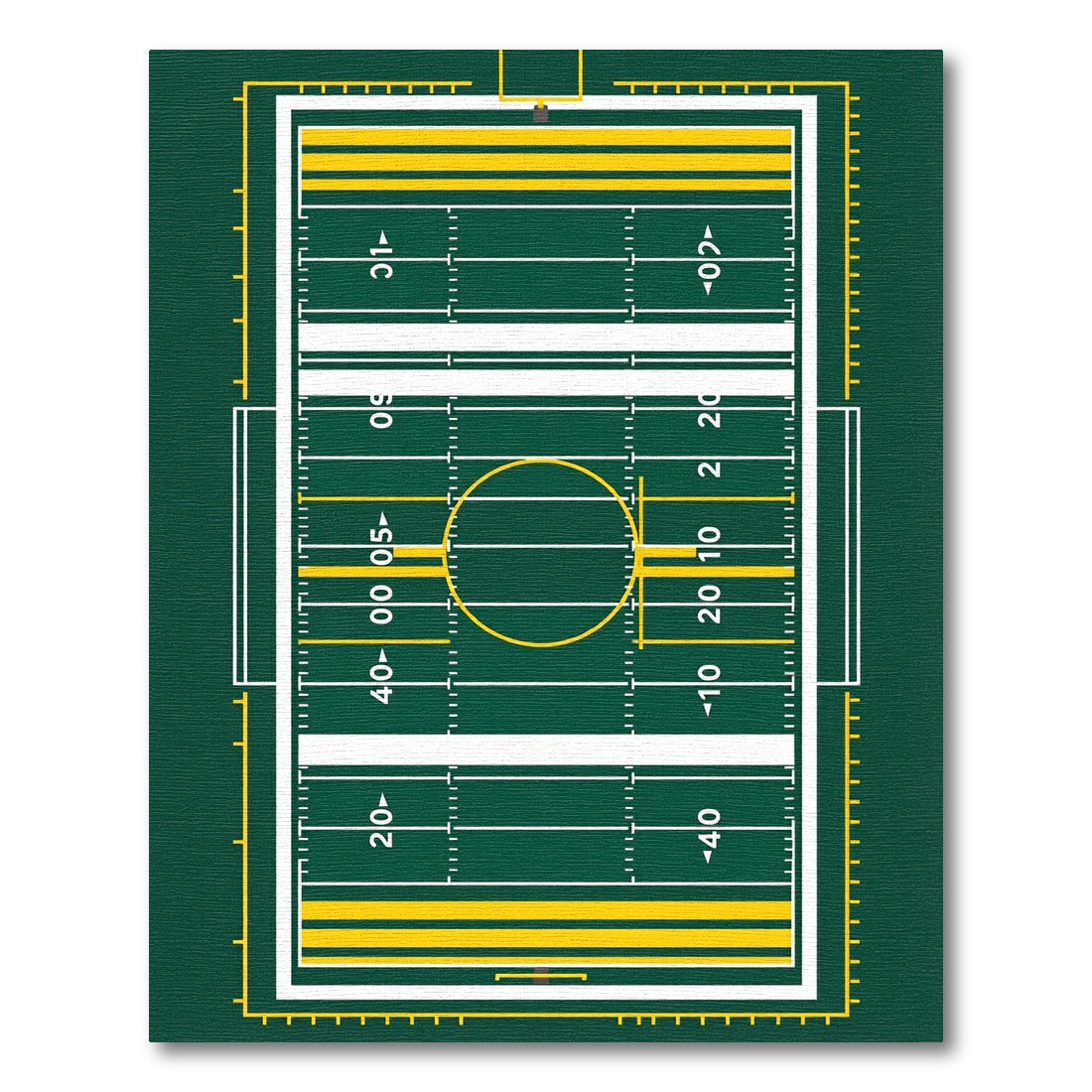 Gridiron Field Athletics Sports Graphic Rug