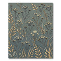 Sage Green Botanical Meadow Field Rug