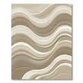 Modern Neutral Wavy Linear Wave Area Rug
