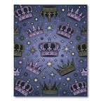 Celestial Violet Royal Crown Constellation Rug