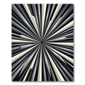 Monochromatic Radiating Geometric Starburst Rug