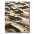 Earthy Sand Dune Swirl Ripple Rug