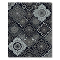 Art Nouveau Mandala Arabesque Grey Rug
