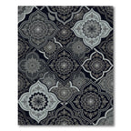 Art Nouveau Mandala Arabesque Grey Rug