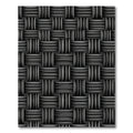 Charcoal Gray Woven Texture Rug